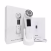 handheld, multi-function beauty device that uses various technologies for skin rejuvenation and anti-aging. Based on similar products identified in search results, its features and specifications typically include: Features Functions: It often combines multiple functions such as microcurrent (EMS), LED light therapy, and vibration massage. Purpose: The device is designed to be used at home for various skincare treatments, including skin lifting, tightening, and rejuvenation. It aims to reduce wrinkles, improve skin elasticity, and promote the absorption of skincare products. Modes: It may have multiple modes to address different skin concerns. Specifications Power Source: The device is typically rechargeable and powered via a USB cable. Type: It is a handheld device designed for use on the face, neck, and body. Material: The body of the device is often made from materials like ABS plastic or metal.