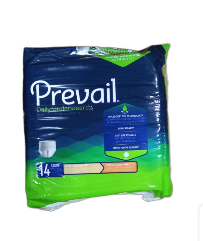 Prevail Daily Underwear/ Adult Diaper Extra Large - Regino Medicals Limited