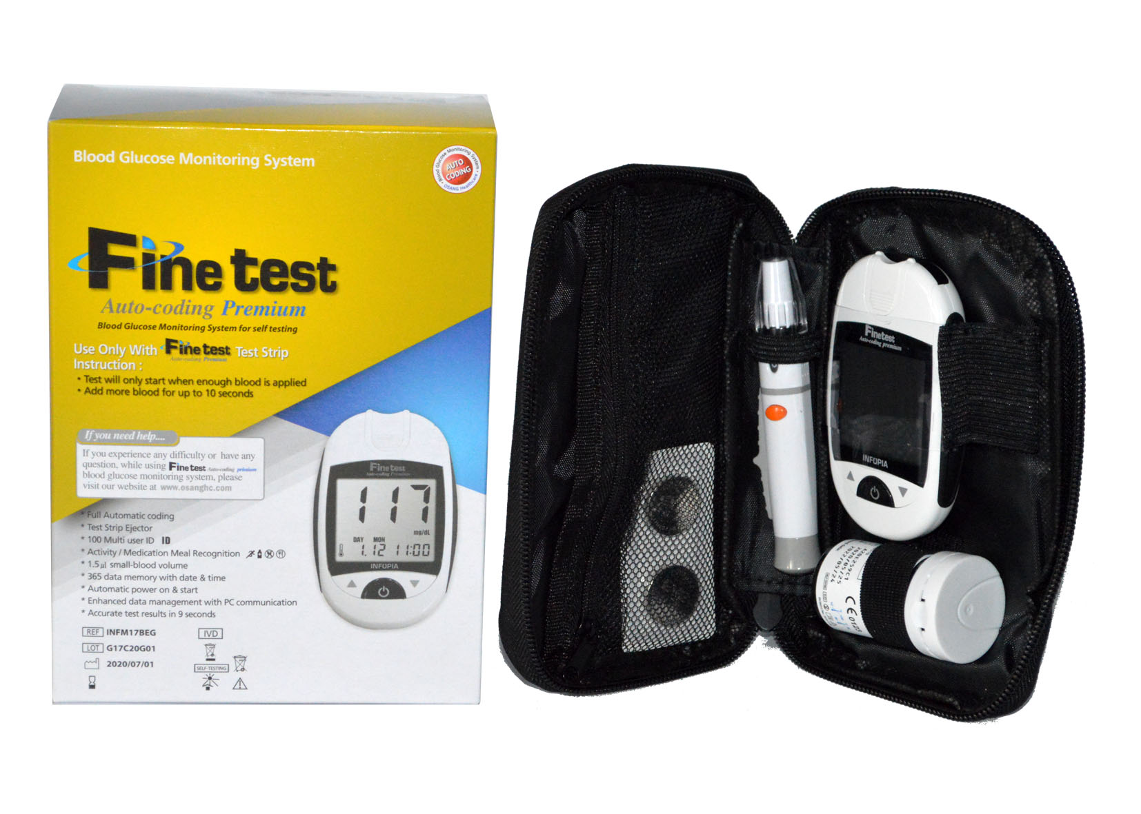 Blood Sugar Monitor with 25test strip Regino Medicals Limited