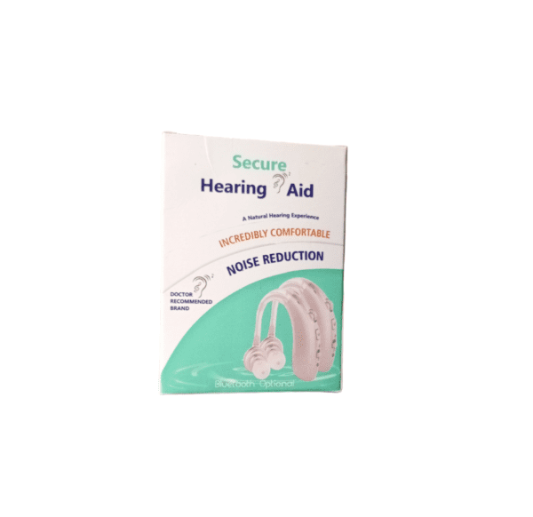 Secure Hearing Aid will give you a natural hearing experience. incredibly comfortable noise reduction. its a Doctor recommended brand