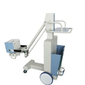 A digital mobile 5KW X-RAY Machine 50mA is a portable, compact X-ray imaging system used in medical settings for diagnostic purposes. Here are some features and uses: Portability: Lightweight and compact design for easy transportation and use in various settings. Low power consumption: 50mA current ensures minimal radiation exposure and reduced power consumption. Uses: Emergency Response: Rapid deployment in emergency situations, such as natural disasters or mass casualties. Bedside imaging: Enables x-ray imaging at a patients bedside, reducing the need for transportation. Orthopedic and trauma imaging: siutable for imaging extremities, such as arms, legs, and joints. Dental and veterinary applications: Can be used for digital and veterinary x-ray imaging due to its compact size and low radiation dose