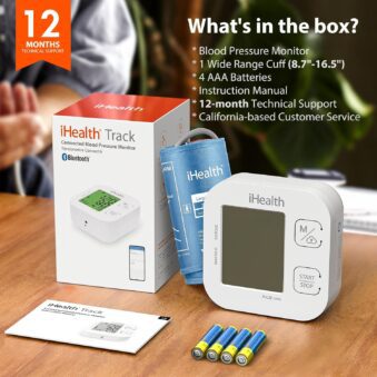 The iHealth Track Blood Pressure Monitor is  a smart blood pressure monitor that tracks and manages blood pressure readings, pulse rate, and otherhealth data. Buy all kinds of blood pressure monitoring devices and other hospital equipment from regino.com.ng