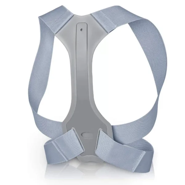 A posture corrector brace is a device designed to help improve and maintain good posture by providing support and stability to the upper back, shoulders, and spine. here are some common features and uses of a posture corrector brace: 1. Adjustable straps: Allows for a customizable fit 2. Breathable materials: For comfort and ventilation 3. Ergonomic design: contours to the natural shape of the upper back 4. Supportive padding: provides cushioning and stability 6. Lightweight: Easy to wear under clothing