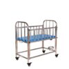 A medical baby cot, also known as a hospital- grade baby cot or pediatric crib, is a specialized cot designed for newborns and infants in healthcare settings, such as hospitals, clinis, and pediatric wards. Here are some key features and uses: Features: 1. safety: Meets strict safety standards and regulations for hospital equipment. 2. Durability: Built to withstand frequent use and cleaning. 3. Adjustability: Often features adjustable height and tilt settings for comfortable positioning. 5. Easy cleaning: Designed for easy disinfection and cleaning.