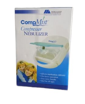 Mabis compmist compressor nebulizer  Nebulizer is a medical that converts liquid medication into a fine mist, making it easier to inhale directly into the lungs. The features and uses of a nebulizer include:Features:
1. Portable and compact design
2. Electric powered
3. Adjustable output and flow rate
4. Reusable or disposable nebulizer cups.
5. Masks or mouthpieces for comfortable use.
uses:
1. Asthma: Delivers quick relief during acute attacks
2. COPD (Chronic Obstructive pulmonary Disease): Helps manage symptoms and improve breathing.