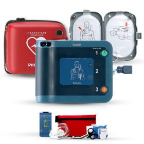 Philips AED Defibrillator is a well-known in the medical field, and this defibrillator is widely used in hospitals, clinics, and emergency response situations. Here are some common features and functions of Philips HeartStart AED defibrillators: 1. Automated External Defibrillator (AED) mode: Provides step-by-step voice prompts and visual instructions for easy use. 2. Cardiac rhythm analysis: Continuously analyzes the patients neart rhythm to determine if a shock is needed. 3. Shock Delivery: Delivers a controlled electric shock to restore a normal heartbeat. 4. CPR Guidance: Provides feedback on CPR quality and offers guidance for improvement. 5. Self-testing and maintenance: Performs regular self=tests to ensure device functionality and alerts users to potential issues.