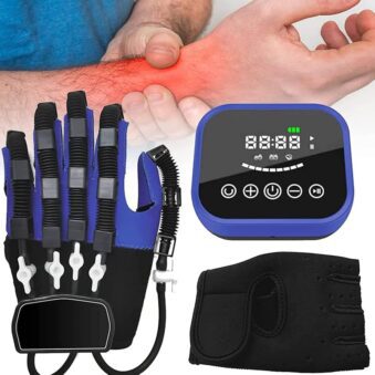 REGINO Rehabilitation robot Hand glovesIt provides flexible finger training, controllable stretching and bending training, mirror training, that helps improve blood circulation, movement coordination, and hand stiffness.