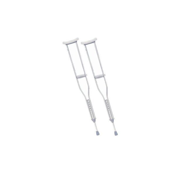 Armpit crutches, also known as axillary crutches, are used to help people walk when they are unable to bear full or partial weight on an injured leg. They are most commonly used for short-term recovery from an injury or surgery