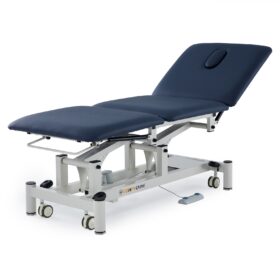 Electric examination couches, also known as examination tables, are used to support patients during medical examinations and treatments. They are commonly found in hospitals, doctor's offices, and therapy facilities. Buy all your Hospital Equipment at www.regino.com.ng