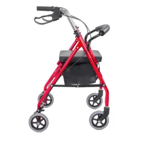 OMNIKARE rollator walker is a mobility aid primarily used by individuals with difficulty walking or maintaining balance, providing support and stability through its frame and wheels, allowing them to walk more confidently while also offering a built-in seat to rest when needed; it is particularly beneficial for people recovering from surgery, dealing with arthritis, or experiencing neurological conditions that affect mobility.