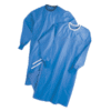 Surgical gowns, also known as operating room (OR) gowns, are used during surgical procedures to protect both the patient and operating room personnel from the transfer of microorganisms, body fluids, and particulate material, acting as a barrier to fluid and microbial transmission.