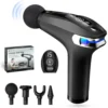 Fascial gun massagers, also known as muscle massage guns, use percussive therapy to relieve muscle soreness, tension, and improve circulation by targeting the fascia, the tissue surrounding muscles. They feature adjustable speeds, various attachments for different body areas, and are designed for portability and ease of use.