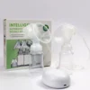 Electric Double Breast Pumps BPA-Free USB Dual Control Milk Suction and Breast Massager Baby Breastfeeding Comfortable Lightweight Postpartum Milk Pump with 150 ml Milk Storage Bottle 2