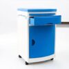 the BIHC003A model bedside locker, offers several uses and benefits: Storage: It provides storage space for personal items, medical supplies, and other essentials within easy reach. The drawer and cabinet offer separate compartments for organization. Convenience: The table surface can hold items like drinks, books, lamps, and electronic devices. This convenience is especially useful for patients or individuals with limited mobility. Mobility: The wheels allow for easy movement and repositioning of the table. This feature is beneficial in healthcare settings or when rearranging a room. Accessibility: The table provides a surface for food trays, making it suitable for meal times. It also ensures that essential items are always within reach. Aesthetic: Beyond functionality, bedside tables contribute to the room's overall decor and ambience. Versatility: Bedside tables are versatile, serving multiple purposes in various settings. They can be used in bedrooms, hospitals, or other areas where a small, functional table is needed.