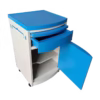 the BIHC003A model, offers several uses and benefits: Storage: It provides storage space for personal items, medical supplies, and other essentials within easy reach. The drawer and cabinet offer separate compartments for organization. Convenience: The table surface can hold items like drinks, books, lamps, and electronic devices. This convenience is especially useful for patients or individuals with limited mobility. Mobility: The wheels allow for easy movement and repositioning of the table. This feature is beneficial in healthcare settings or when rearranging a room. Accessibility: The table provides a surface for food trays, making it suitable for meal times. It also ensures that essential items are always within reach. Aesthetic: Beyond functionality, bedside tables contribute to the room's overall decor and ambience. Versatility: Bedside tables are versatile, serving multiple purposes in various settings. They can be used in bedrooms, hospitals, or other areas where a small, functional table is needed.