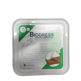 Bio-Dress dressings are used to treat various wounds, burns, ulcers, and sores, particularly those with infections. They are effective against a wide range of bacteria, including Staphylococcus and Pseudomonas. These dressings aim to accelerate healing, reduce microbial load, and promote scar tissue formation, all while being well-tolerated and causing a low percentage of allergic reactions.
