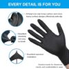 Black Nitrile Disposable Medical Exam Gloves100pcsFree Latex- Food Gloves