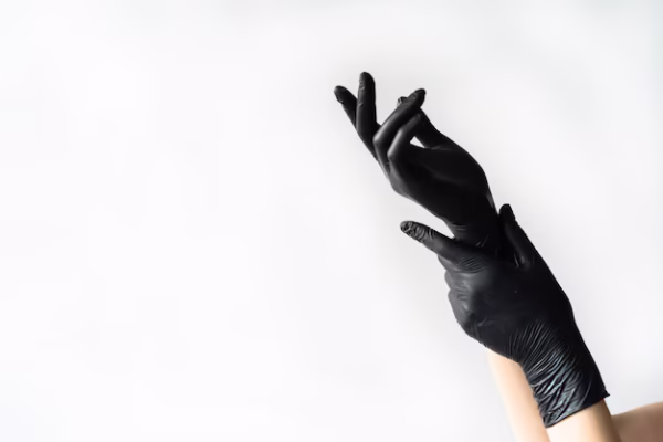 Black Nitrile Disposable Medical Exam Gloves100pcsFree Latex- Food Gloves