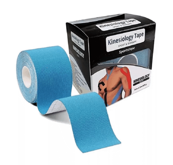 Kinesiology tape is a flexible tape that's used to provide support, reduce pain, and improve athletic performance. It's commonly used for muscle injuries, muscle tension, joint complaints, and musculoskeletal pain. It can also help with conditions like back pain, poor posture, and lymphedema.