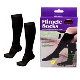 About this item Reduce swelling, enhance circulation, revive tired feed and legs, control odors, boost circulation, helps relieve aches and pains *Product box image received may be different Our ReviveLegs Compression Socks are designed with the expertise of leading medical professionals; Trusted by doctors and specialists alike, these socks provide targeted compression to enhance circulation, reduce swelling, and alleviate fatigue; Rest assured, you're making a wise choice for your well-being! With ReviveLegs Compression Socks, comfort never takes a backseat; Whether you're a traveler, athlete, nurse, or a professional working long hours, these socks offer ultimate comfort and support throughout the day; Say goodbye to achy legs and hello to sustained vitality!