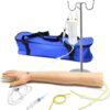 Country of Origin Made in India Type of Product Nursing Manikin Body Part Name IV Arm Practice Mannequin Arm Injection Training Kit Type of Application PVC Skin Type of Size 58cm*23inch An superb tool for realistic simulation, this practise arm closely resembles the appearance and texture of human skin. Durable Design: Made of strong, long-lasting materials that can survive multiple injections and heavy use. Versatile Use: Effective for a variety of medical procedures, including blood draws, subcutaneous injections, and intravenous (IV) insertion. Realistic Blood Flow: Some models have a blood circulation system that simulates real blood flow, letting users practise finding veins and feeling the resistance they may experience when injecting. Non-Toxic Materials: To ensure user safety, products are made using secure, non-toxic materials. The mannequin arm is frequently movable, enabling you to imitate various patient situations and provide more dynamic training settings. Easy to Maintain: Made to be simple to maintain and clean, assuring cleanliness during training sessions.