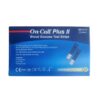 On Call Plus II Blood Glucose Test Strips are used for self-testing and professional use to measure glucose levels in whole blood. They work with On Call Plus II, On Call Plus, and On Call EZ II blood glucose meters.