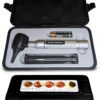 otoscope is a medical instrument used to examine the ear canal and eardrum, and sometimes the nose and throat. It consists of a light source and a