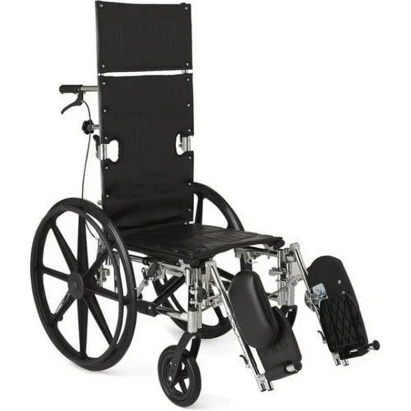 Medline RML Reclining Wheelchair |16" Wide Seat Elevating Leg Rests