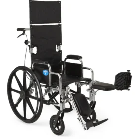 Medline RML Reclining Wheelchair |16" Wide Seat Elevating Leg Rests