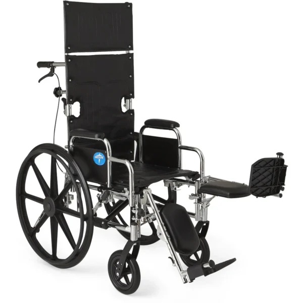 Medline RML Reclining Wheelchair |16" Wide Seat Elevating Leg Rests