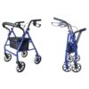 Folding Four Wheel Rollator Lightweight Mobility Walker with Seat