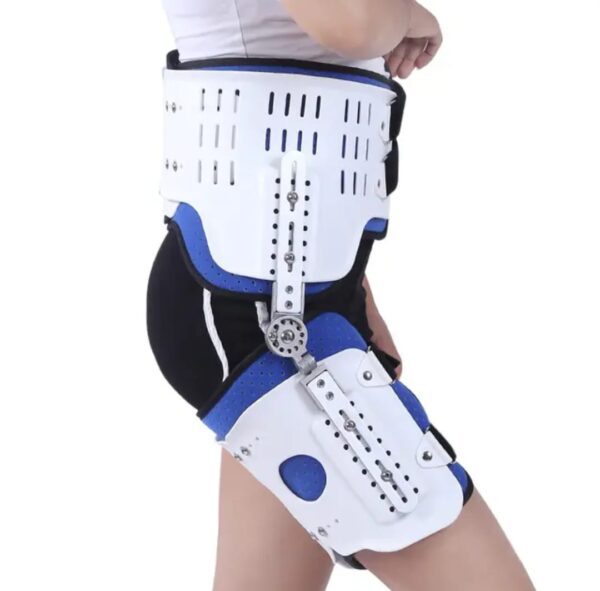 Knee Brace Immobilizer, Articulated Hip Abduction Brace ROM Adjustable for Hip Management / Immobilization and Joint Pain