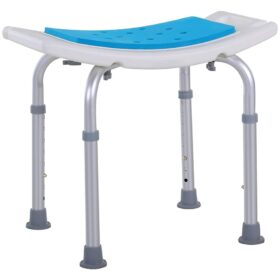 Adjustable aluminium bath room stool chair shower