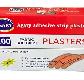 Agary Adhesive plaster strips, also known as adhesive bandages or plasters, are versatile for protecting and covering minor cuts, scrapes, and abrasions. They are also useful for covering injection sites and are a staple in first aid kits. Beyond basic wound care, they can prevent blisters by protecting areas prone to rubbing and can be used to stabilize joints.