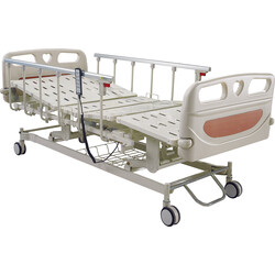 Electric 3 function hospital ICU beds are used in various settings to provide comfort and support for patients with mobility challenges or those recovering from surgery or illness. These beds offer several adjustable features, including: Headrest and Footrest Elevation: These adjustments help to improve breathing, circulation, and comfort. Height Adjustment: This feature assists in getting in and out of bed, promoting greater independence and reducing the risk of injury. Side Rails: These provide added safety and support for patients. Electric hospital beds are used in various healthcare settings, including hospitals, nursing homes, and home care environments. They are beneficial for individuals with chronic pain, mobility issues, or those requiring assistance with daily activities