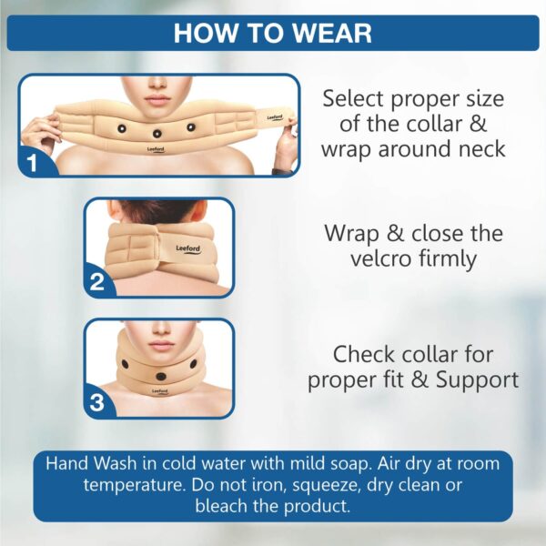 soft cervical collar offers several benefits including providing gentle support for the neck, reducing pain and inflammation, and limiting excessive neck movement, which aids in recovery and prevents further injury. They are user-friendly, easy to apply and remove, and can be cleaned easily.