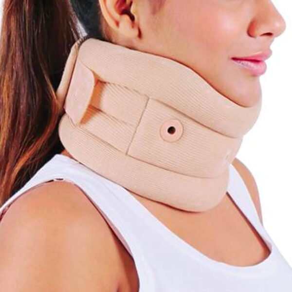 Cervical Collar Soft eyelet for Neck Support |Adjustable Soft Eyelet Cervical Collar | For Neck Support