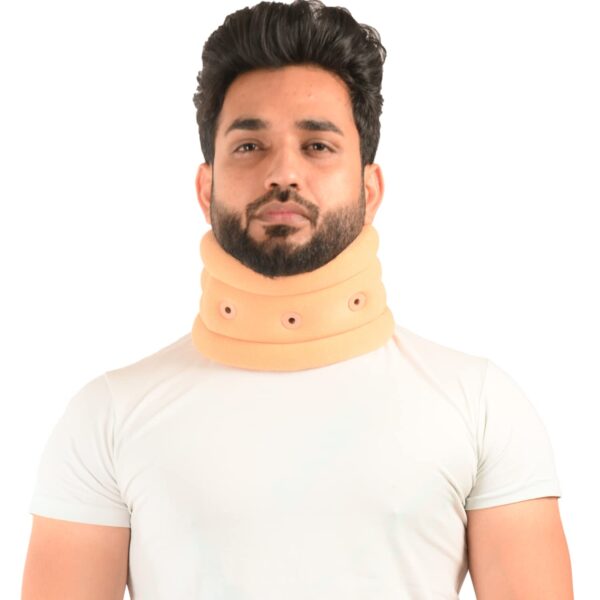 Cervical Collar Soft eyelet for Neck Support |Adjustable Soft Eyelet Cervical Collar | For Neck Support