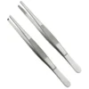 Tooth dissecting forceps, or dissecting forceps, are surgical instruments primarily used for grasping, manipulating, and dissecting tissues, particularly in surgical procedures. They come in various forms, including toothed and non-toothed varieties, and can be straight or curved, depending on the application. These forceps are also used in dental procedures, such as tooth extraction.