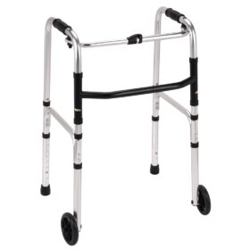Foldable walking frame with wheels Walking frames with wheels, are mobility aids that provide support and stability for individuals with reduced mobility, helping them walk with greater confidence and independence. They are particularly useful for those who need some assistance with balance and weight-bearing while walking, whether due to injury, illness, or the effects of aging.