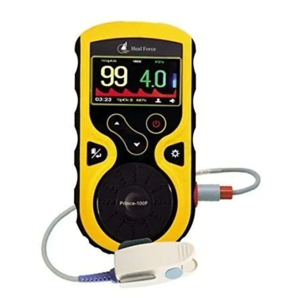 100F Handheld Pulse Oximeter is a device used to measure the oxygen saturation level in the blood. It works by shining a light through a fingertip or other body part and analyzing the light that passes through to determine the percentage of oxygen in the red blood cells. Key features and uses: Non-invasive monitoring: It provides a continuous and non-invasive way to monitor oxygen levels. Versatile Application: It can be used in various conditions, including chronic obstructive pulmonary disease and for patients with Takayasu's syndrome. Easy to use: The device is simple to operate, typically clipped to a finger, and readings stabilize over time. Early detection of oxygen issues: It can help identify inadequate oxygenation, prompting further evaluation, especially in infants with respiratory distress syndrome. Additional measurements: Pulse oximetry can also be used to measure systolic arterial blood pressure.