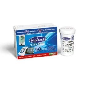 KipTrack blood glucose test strips, used in conjunction with a glucose meter, allow individuals to monitor their blood sugar levels, which is crucial for managing diabetes and understanding how food, medications, and activity affect their blood glucose. Knowing blood glucose levels helps individuals make informed decisions about their diabetes management plan.