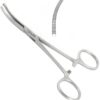 Kocher forceps (also known as a hemostatic forceps or artery forceps)