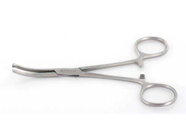 Kocher forceps (also known as a hemostatic forceps or artery forceps)