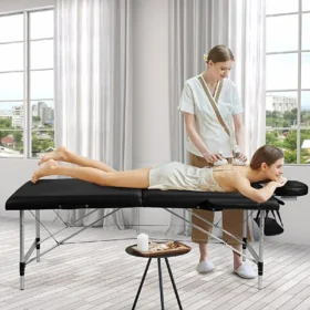 portable massage table adjustable aluminium salon bed carry
