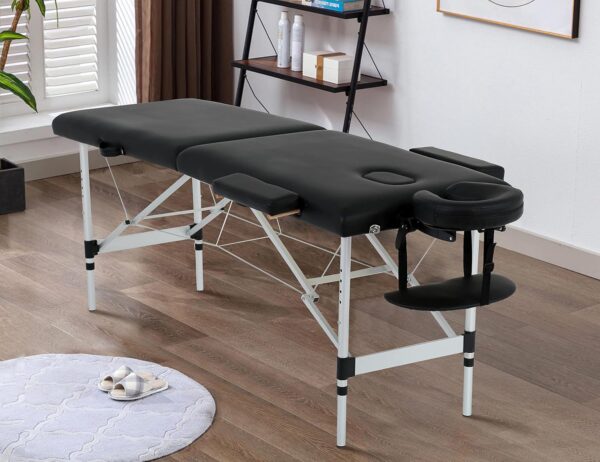 portable massage table adjustable aluminium salon bed carry