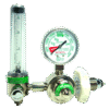 side-mounted oxygen regulator, typically used in medical settings, reduces the high pressure of an oxygen cylinder to a safe, lower pressure for delivery to a patient. It also allows for precise flow control, enabling healthcare providers to administer oxygen therapy at the prescribed rate. This helps patients breathe easier and improve oxygen levels in their blood