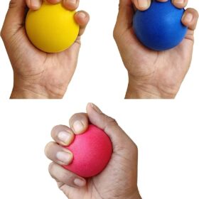 PHYSIOTHERAPY HAND EXERCISE BALL(RED,BLUE 7CM)/POLYURETHANE SOFT BALL/YOGA MASSAGE EXERCISE BALL/HAND THERAPY FINGER GRIP REHABILITATION