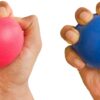 PHYSIOTHERAPY HAND EXERCISE BALL(RED,BLUE 7CM)/POLYURETHANE SOFT BALL/YOGA MASSAGE EXERCISE BALL/HAND THERAPY FINGER GRIP REHABILITATION