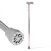 single-leg walking stick, or cane, is a mobility aid that provides support and stability for individuals with balance issues, injuries, or weakness in one or both legs. It can improve balance and stability, reduce weight on an injured leg, and enhance safety and independence during walking.